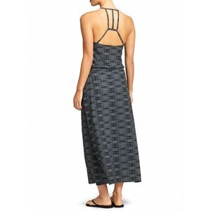 Athleta Black and Gray Maxi Dress